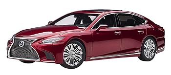 【中古】AUTOart 1/18 レクサス LS500h メタリック・ダークレッド インテリアカラー:ブラック 完成品 78869