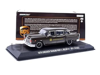 【中古】【未当て嵌める】緑であることともし火 アメ車 ミニカー 1/43 チェッカー 辻自動車 1975 Checker Taxicab UPSカナダ