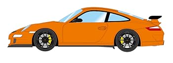 【中古】【未当て嵌める】EIDOLON 1/43 ポルシェ 911 (997) GT3 RS 2007 オレンジ色 切り上げる品 EM600I