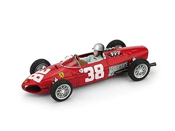 【中古】【未当て嵌める】ブルム 1/43 フェラーリ F1 156 モナコ公国GP 1961 勝ちえる 世界はやりっ子 フィル 吸血鬼 フィギア付き添い人 BRUMM FERRARI GP MONACO 1961 PHIL HILL [