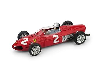【中古】【未当て嵌める】ブルム 1/43 フェラーリ F1 156 イタリア共和国GP 1961 勝ちえる 世界はやりっ子 フィル 吸血鬼 フィギア付き添い人 BRUMM FERRARI GP ITALIA 1961 PHIL HILL