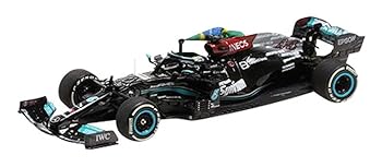 【中古】Minichamps 1/43 M-AMG W12ハミルトン ブラジル連邦共和国GP2021ウィナー旗 成し遂げる品