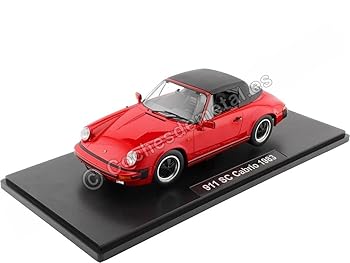 【中古】【未当て嵌める】ミニカー 1/18 ポルシェ 911 SC KK-SCALE 1/18 911 SC CABRIOLET 1983 WITH EXTRA SOFT-TOP RED KKDC180752