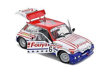 【中古】ソリド ルノー ミニカー 1/18 R5 MAXI TURBO N 1 RALLY CROSS 1987 G.ROUSSEL [マフラー外れ] [並行輸入品]｜AJIMURA-SHOP