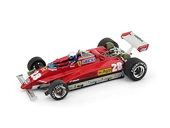 【中古】【未当て嵌める】ブルム 1/43 フェラーリ 126C2 1982#28 D.ピローニ サンマリノGP １番ウッド付き添い人 BRUMM FERRARI 126C2 Didier Pironi [並行輸入品]