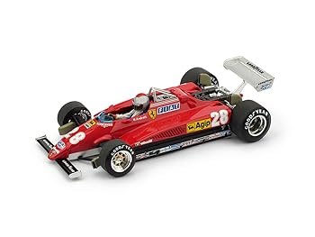 【中古】【未当て嵌める】ブルム 1/43 フェラーリ 126C2 1982#28 M.アンドレッティ イタリア共和国GP １番ウッド付き添い人 BRUMM FERRARI 126C2 Mario Andretti [並行輸入品]