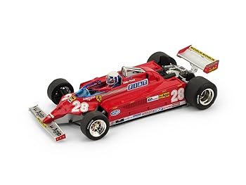 【中古】【未当て嵌める】ブルム 1/43 フェラーリ 126CK 1981#28 D.ピローニ モナコ公国GP １番ウッド付き添い人 BRUMM FERRARI Didier Pironi R368-CH [並行輸入品]