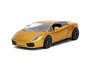 【中古】【未当て嵌める】JADATOYS 1:24 ワイルドスピードダイキャストカー LAMBORGHINI GALLARDO Candy Gold