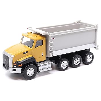【中古】ダイキャストマスター 1/64 キャタピラー CAT CT660 OXダンプボディ付き ダンプトラック