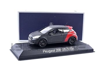 【中古】【未当て嵌める】NOREV プジョー 208 GTi 30TH 14 引っ敷き黒いこと/赤いこと 1/43 472821