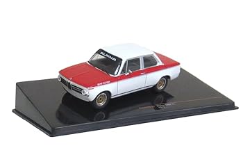 【中古】イクソ 1/43 アルピナ 2002 Tii 1972 ホワイト/レッド 完成品