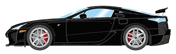 【中古】EIDOLON 1/18 レクサス LFA 2010 リアウィングアップ ブラック 完成品