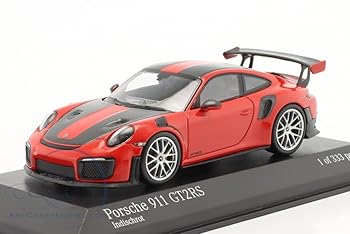 【中古】Minichamps ミニカー 1/43 ポルシェ 911 (991 II) GT2 RS 2018 (黒いこと縞模様) ヴァイザッハ 包み [並行輸入品]