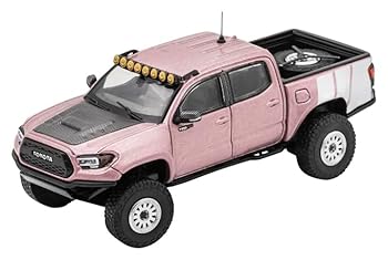【中古】【未使用】ゲインコーププロダクツ 1/64 トヨタ TACOMA TRD Pro - ワイドボディ (LHD) ピンク 完成品