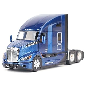 【中古】ダイキャスト マスターズ | Kenworth T680 - ディープセルリアンブルー | 1:50スケール 公式ライセンスダイカストモデル セミトラック | モデル