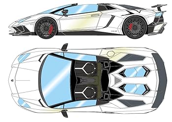 【中古】メイク引きあげる EIDOLON 1/18 ランボルギーニ アヴェンタドール LP750-4 SV 読み込むはやりっ児 2015 パール白いこと (ブラックラージSVロゴタイプ) 切り上げる品