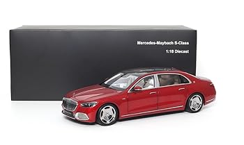 【中古】オールモストリアル(Almost Real) Maybach S-Class - 2021 Patagonia Red 1/18規模 遣っ付ける品 ダイキャストカー 820119