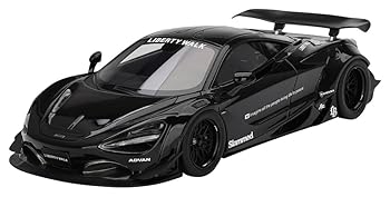 【中古】【未当て嵌める】TOP SPEED 1/18 マクラーレン 720S LB★Works 黒いこと TAS 2024 成し遂げる品 TS0587