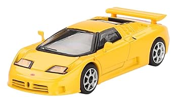 【中古】MINI GT 1/64 ブガッティ EB110 スーパースポーツ Giallo Bugatti (イエロー) (左ハンドル) 完成品 MGT00866-BL