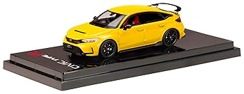 【中古】【未使用】ホビージャパン HJ64 1/64 ホンダ CIVIC Type R (FL5) イエロー (カスタムカラー) 完成品 HJ643063Y