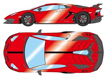 【中古】メイクアップ EIDOLON COLLECTION 1/43 ランボルギーニ アヴェンタドール SVJ 2018 (Leirion wheel) ロッソマーズ/ブラックストライプ 完成品 EM