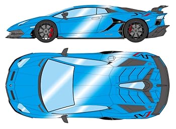 【中古】メイクアップ EIDOLON COLLECTION 1/43 ランボルギーニ アヴェンタドール SVJ 2018 (Leirion wheel) ブルーアイギル 完成品 EM438M