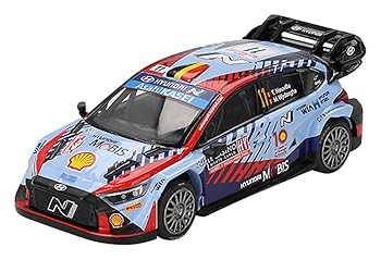 【中古】MINI GT 1/64 Hyundai i20 N Rally1モンテカルロラリー 2024 勝ちえる車 #11 (左手持ち部分) 切り上げる品 MGT00871-BL