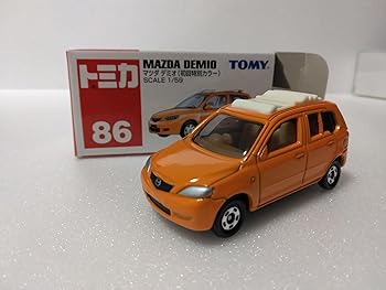 【中古】【未当て嵌める】マツダデミオ1/59規模ミニカー、オレンジ色色 パソコン・周辺機器-その他