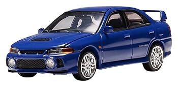 【中古】MOTORHELIX 1/64 Mitsubishi Lancer Evolution IV ICELLE BLUE 為し終わる品 M64002 乗り物のおもちゃ-車