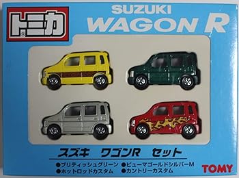 【中古】【未使用】トミカ SUZUKI WAGON R セット ギフト４台セット
