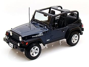 【中古】マイスト ジープラングラー ルビコン ブルー 31663-1/18スケール ダイキャストモデル おもちゃ車