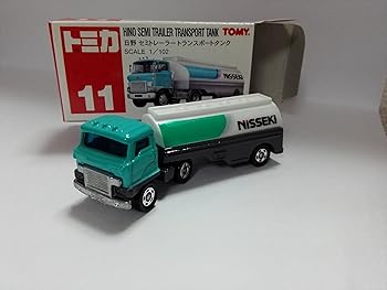 【中古】【未使用】トミカ赤箱 No.11 日野セミトレーラー トランスポートタンク 中国製 マイショップクリアケース付 ネーム入り アマゾン倉庫発送|AJIMURA-SHOP