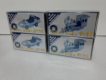 【中古】レア 絶版トミカ ディズニーリゾート限定 ウエスタンリバー鉄道 金メッキ・銀メッキとグランドサーキットレースウェイ 金メッキ・銀メッキ 4台セ|AJIMURA-SHOP
