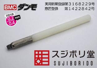 【中古】【未使用】スジボリ堂 BMCダンモ 段落ち幅 0.2mm 0.4mm