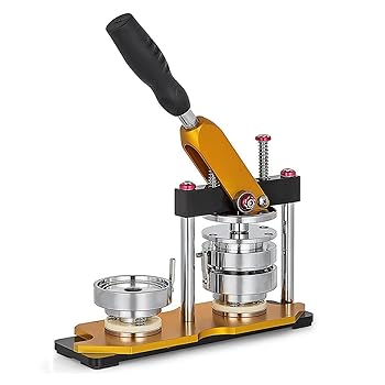 【中古】【未使用】mlloaayo 缶バッジマシーン 新型缶バッチマシーン 回転バッジマシン 58mm缶バッヂ製造機 缶バッジメーカー DIYバッジマシン DIYバッジ バッジ素