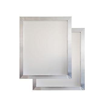 【中古】YLZ シルクスクリーン印刷フレーム,41&times;51 cm アルミフレーム, 110メッシュ白網（2個)｜AJIMURA-SHOP