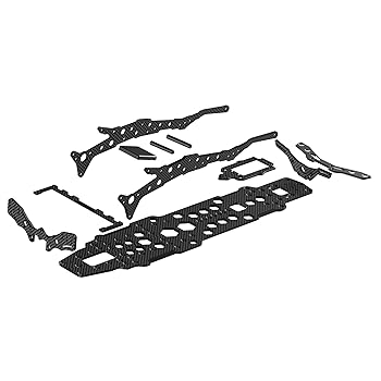 【中古】の3RACING D5S MR 1：10ドリフトカー用の高品質カーボンファイバーアップグレードキット