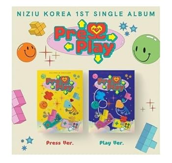 【中古】NiziU - KOREA 1ST SINGLE ALBUM [ Press Play ] 韓国盤 (2バージョンセット)