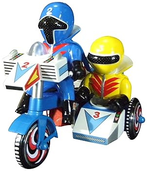 【中古】【未使用】アート・ストーム (ART STORM) EX三輪車 「秘密戦隊ゴレンジャー」シリーズ アオレンジャー＋キレンジャー Bタイプ ゼンマイ式 三輪車 フィギュ