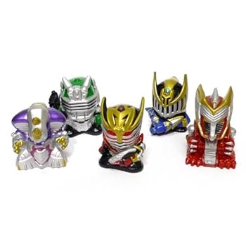【中古】仮面ライダー龍騎 ソフビマスコット 5体セット