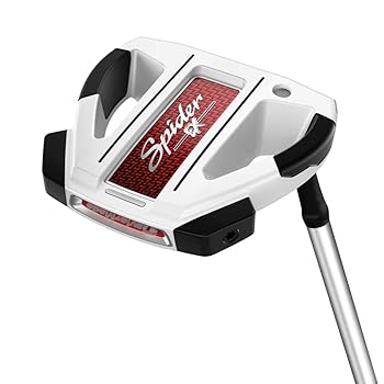 【中古】TAYLORMADE(テーラーメイド)SPIDEREX(スパイダーイーエックス)パター【カタログ純正シャフト装着モデル】フローネックメンズゴルフクラブ右WHITE｜AJIMURA-SHOP