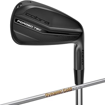 【中古】コブラ KING キング FORGED TEC4 ブラック アイアン(6本セット) ダイナミックゴールド 105 アイアン シャフト：ダイナミックゴールド 105 S200