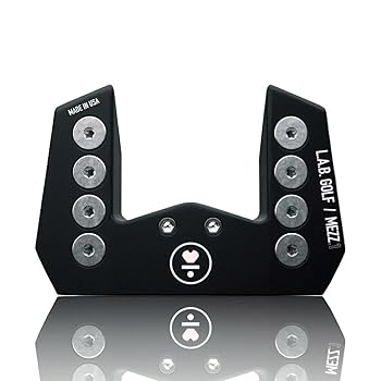 【中古】L.A.B. GOLF 優しいことゴルフ パター マレット型 MEZZ.1 メッツ 1 ゼロトルク ライ角平衡にするパター 矢がら:割り増し金 スチール写真 (黒いこと) 34はたご屋
