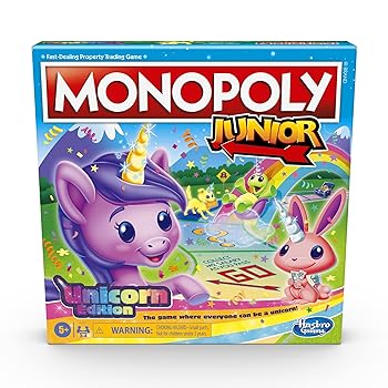 【中古】【未当て嵌める】【Amazon.co.jp 押さえる】 ハズブロ(HASBRO)ゲーム盤競り合い モノポリージュニア ユニコーンエディション F1717 置き目品