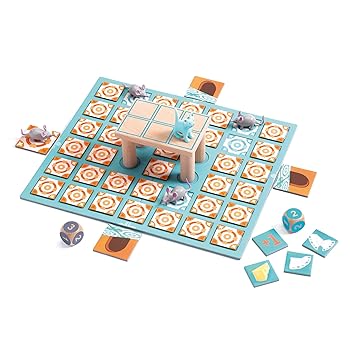 【中古】【未当て嵌める】DJECO ジェコ チョップ チョップ ゲーム盤競り合い 陣取り競り合い 毛の荒物 知育 2～5人用 住みか第四次元 モンテッソーリ 6歳 7歳 8歳 9歳 10歳 御坊っちゃん うしろ帯