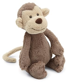 【中古】Jellycat(ジェリーキャット) バシュフル エテ公 S ぬいぐるみ エテ公 座高15糎 赤銅色