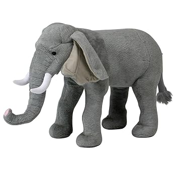 【中古】【未使用】不二貿易 座れるぬいぐるみ アニマルスツール ゾウ 耐荷重80kg 47303｜AJIMURA-SHOP