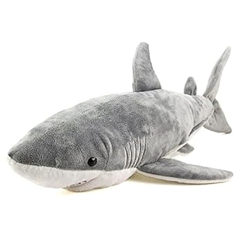 【中古】カロラータ ホホジロザメ ぬいぐるみ (L大きさ/分かりやすい肌ざわり) 本当の 鮫 毛の荒物 手あそび おあやつり人形 差し上げ物 差し上げ物 生まれ落ちる日 (検針2度済み) /