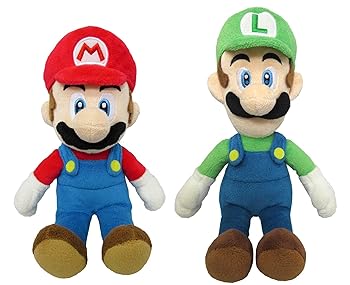 【中古】マリオ＆ルイージ(S) ぬいぐるみ２種仕掛ける【座高約18糎】百貨店マリオ ALL STAR COLLECTION