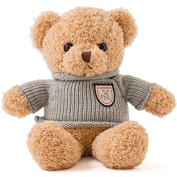 【中古】ぬいぐるみ くま クマ ふわふわ かわいい 熊 可愛い 服 35cm ベージュ 動物 熊 子供 キッズ こども 女の子 誕生日 ギフトぬいぐるみ